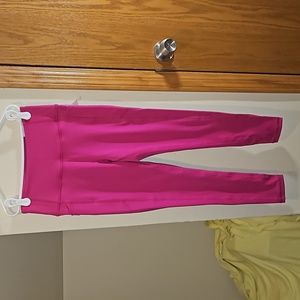 Victoria's Secret high rise hot pink leggings, size 4